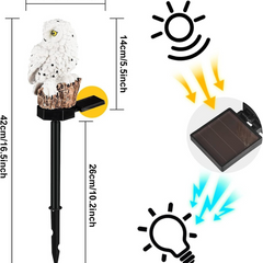 Owl Solar Lights Outdoor Garden