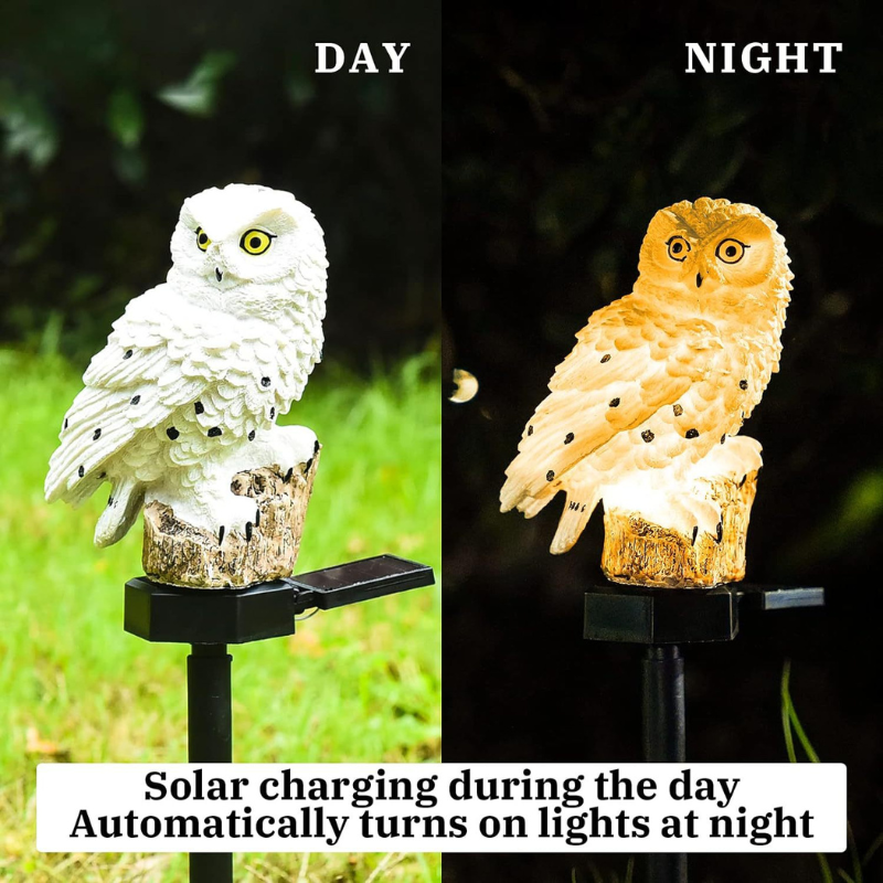 Owl Solar Lights Outdoor Garden