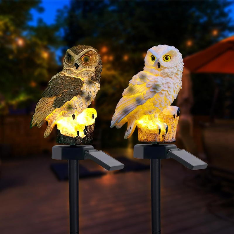 Owl Solar Lights Outdoor Garden