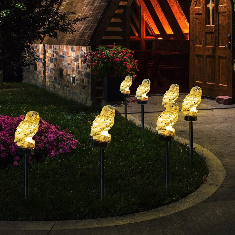 Owl Solar Lights Outdoor Garden